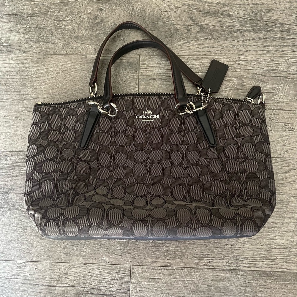 Coach Black Signature Satchel bag